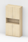 Preview: Aktenschrank - 2 Türen unten/oben - (80/100/120cm x 200cm x 44cm)