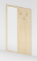 Preview: Garderobenpaneel xx x 200 x 1,9 cm (BxHxT)