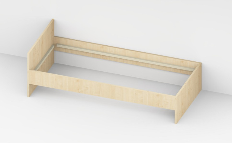 Kastenbett xx x 200 x 40/65 cm (LxBxH)
