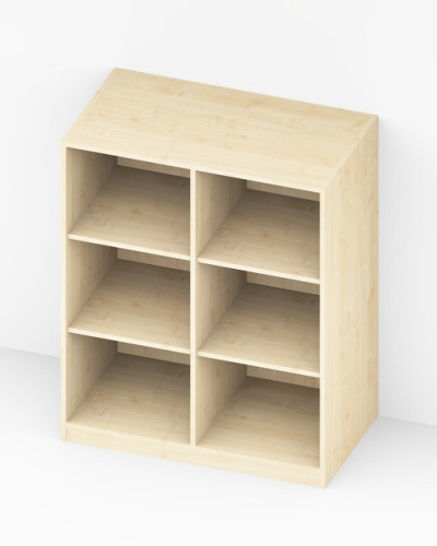 Preview: Stauraumschrank 80/100/120 x 123 x 58 cm (BxHxT) - 2 Türen