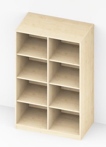 Preview: Stauraumschrank 80/100/120 x 162 x 58 cm (BxHxT) - 2 Türen