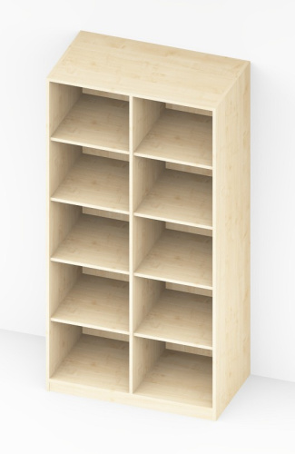 Preview: Stauraumschrank 80/100/120 x 200 x 58 cm (BxHxT) - 2 Türen