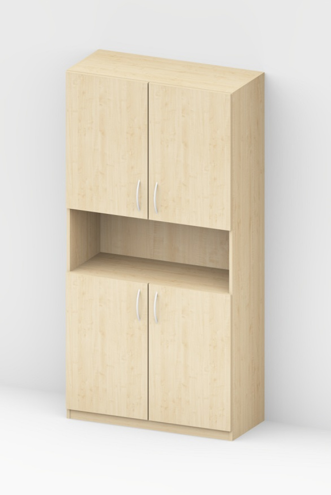 Aktenschrank - 2 Türen unten/oben - (80/100/120cm x 200cm x 44cm)