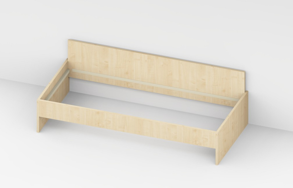 Kastenbett xx x 200 x 40/65 cm (LxBxH)