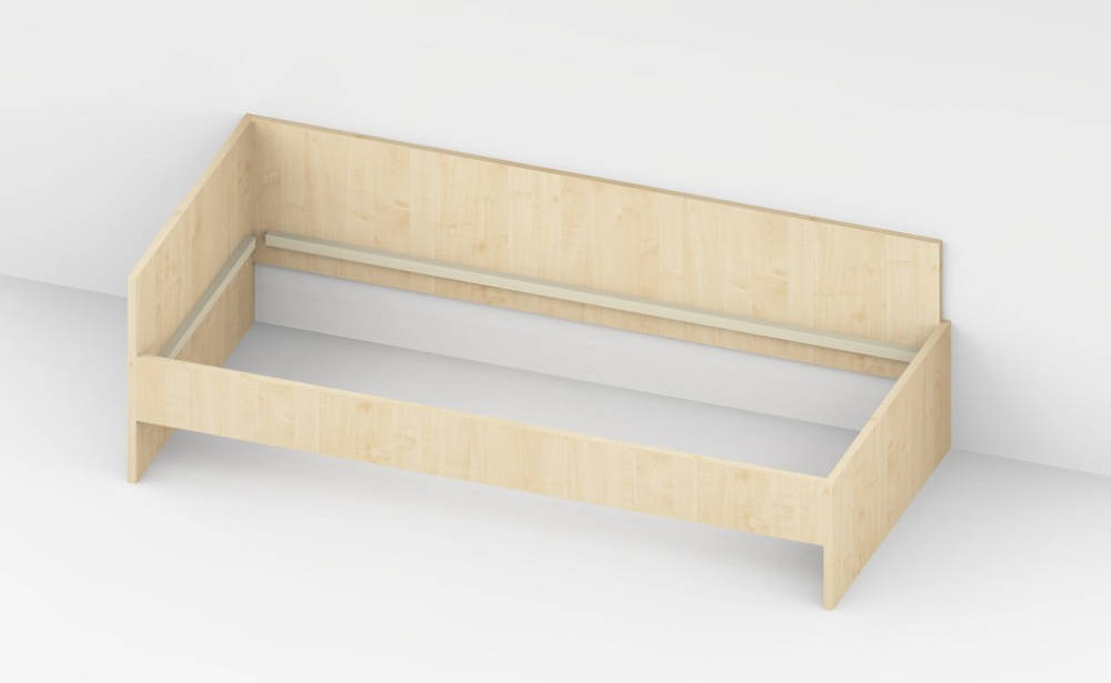 Kastenbett xx x 200 x 40/65 cm (LxBxH)