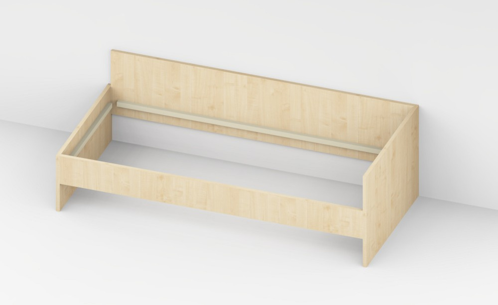 Kastenbett xx x 200 x 40/65 cm (LxBxH)
