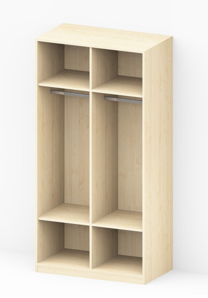 Kleiderschrank - 2 Türen (80/100/120 x 200 x 58 cm)