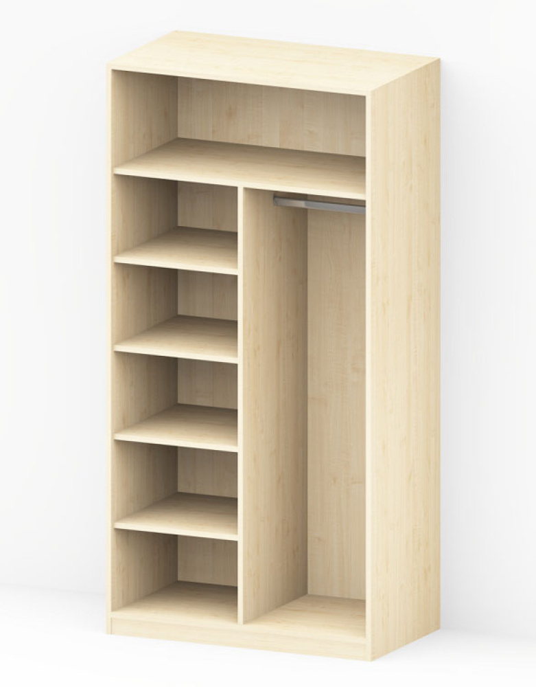 Kleiderschrank - 2 Türen (80/100/120 x 200 x 58 cm)